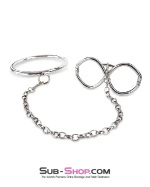 0243M   Hex Key Locking Steel Collar & Cuffs – Secure Metal Bondage System