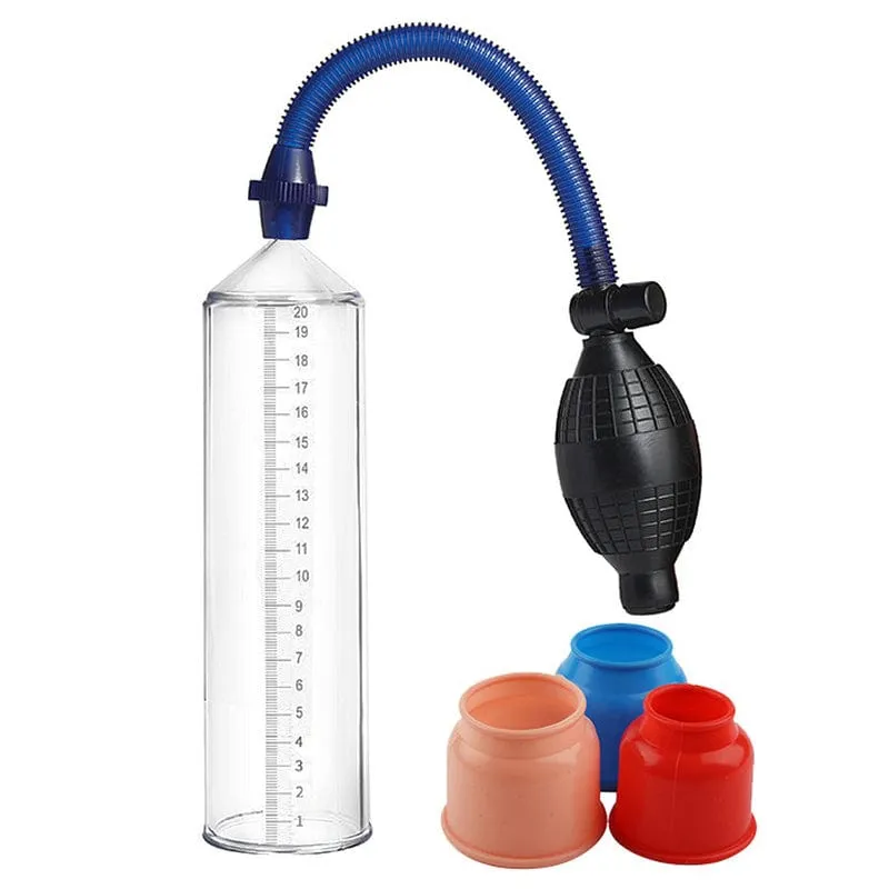 0517M  Penis Pump Length and Girth Enhancer with 3 Sleeves