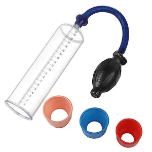 0517M  Penis Pump Length and Girth Enhancer with 3 Sleeves
