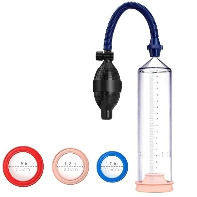 0517M  Penis Pump Length and Girth Enhancer with 3 Sleeves