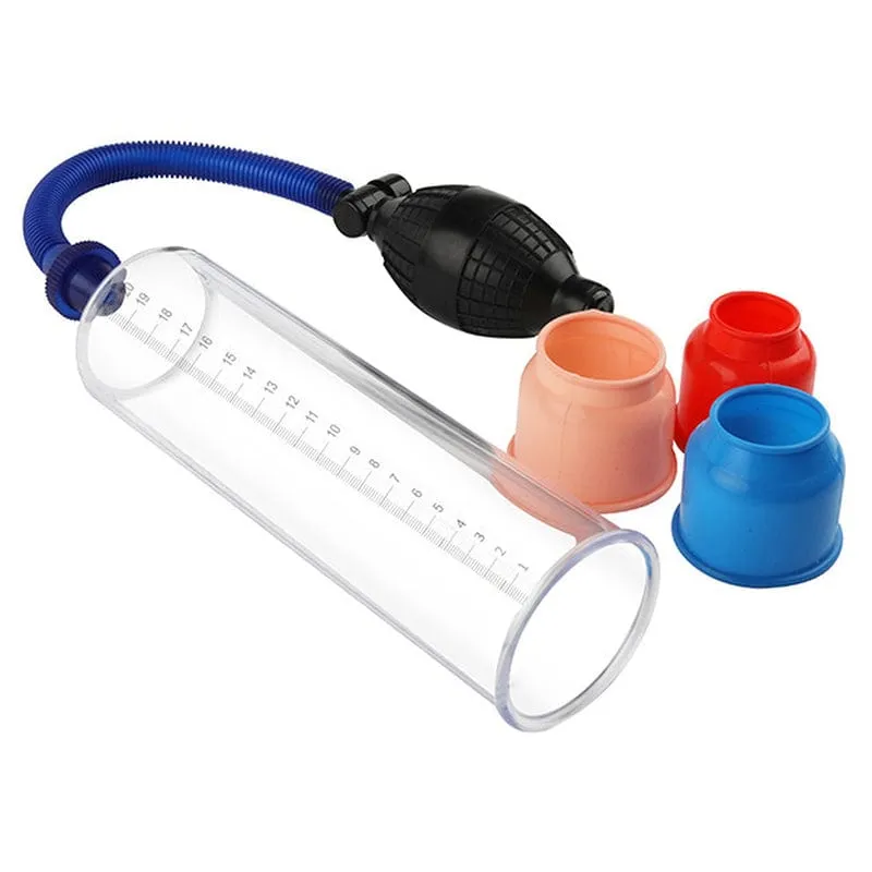 0517M  Penis Pump Length and Girth Enhancer with 3 Sleeves