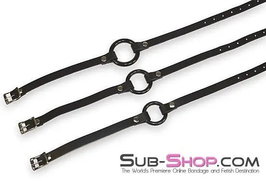 1442A-L-SIS      Pretty Sissy Hussy Smooth Plastic Ring Gag. Large Mistress Sessions Ring