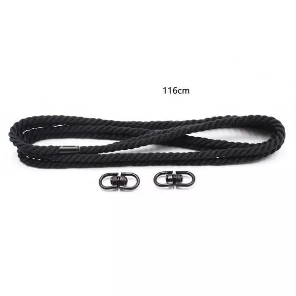 2344DL      Black Rope Hogtie Cuffs