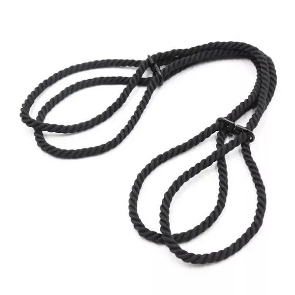 2344DL      Black Rope Hogtie Cuffs