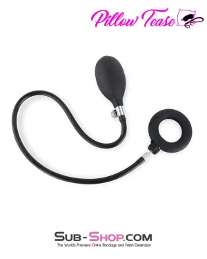 2347DL      Inflatable Rubber Cock Ring With Removable Pump Hose