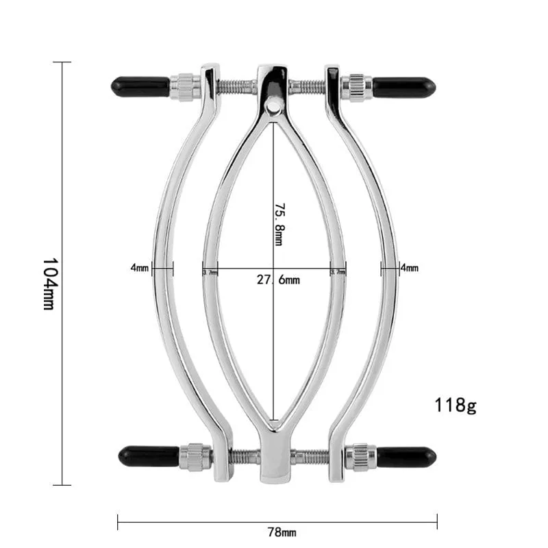 2703M      Pussy Trap Steel Labia Clamp with Leash