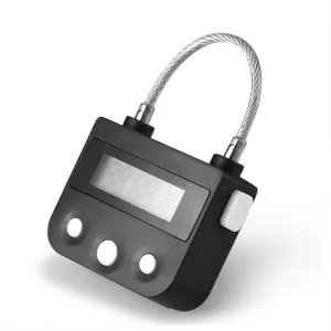 2758M-SIS      Forced Feminization Fantasy Professional Dominatrix Sissy Accessory Time Lock USB Rechargeable Lock. The Ultimate Self Bondage Lock