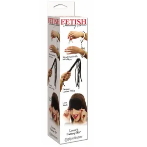 3-Piece Lovers Fantasy Series Bondage Kit Black