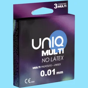 3 Preservativi Unisex Latex-free UNIQ