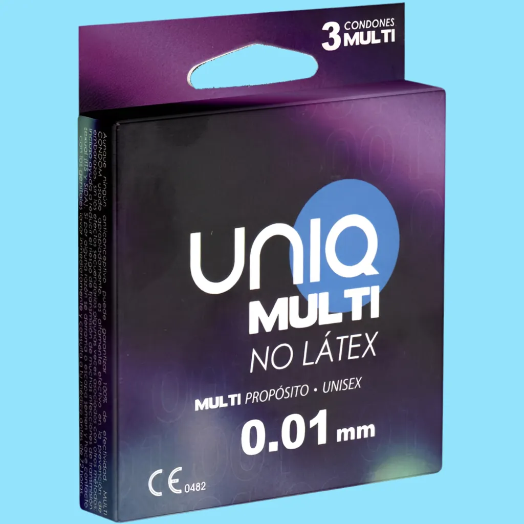 3 Preservativi Unisex Latex-free UNIQ