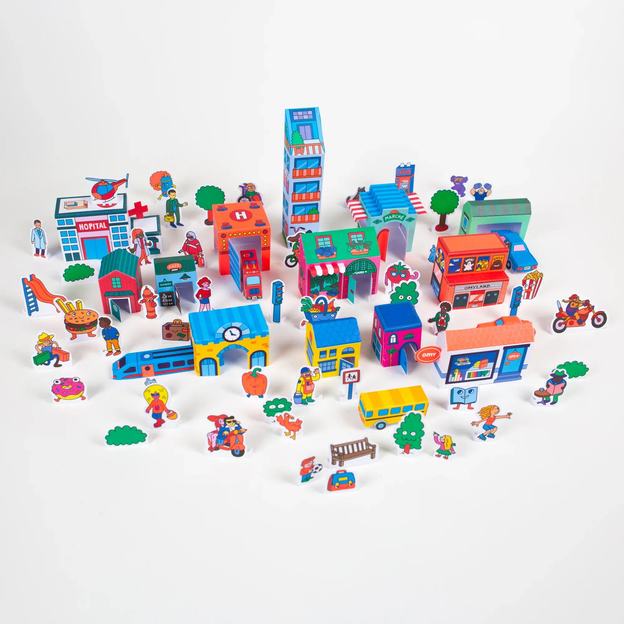 3D Paper toys - City