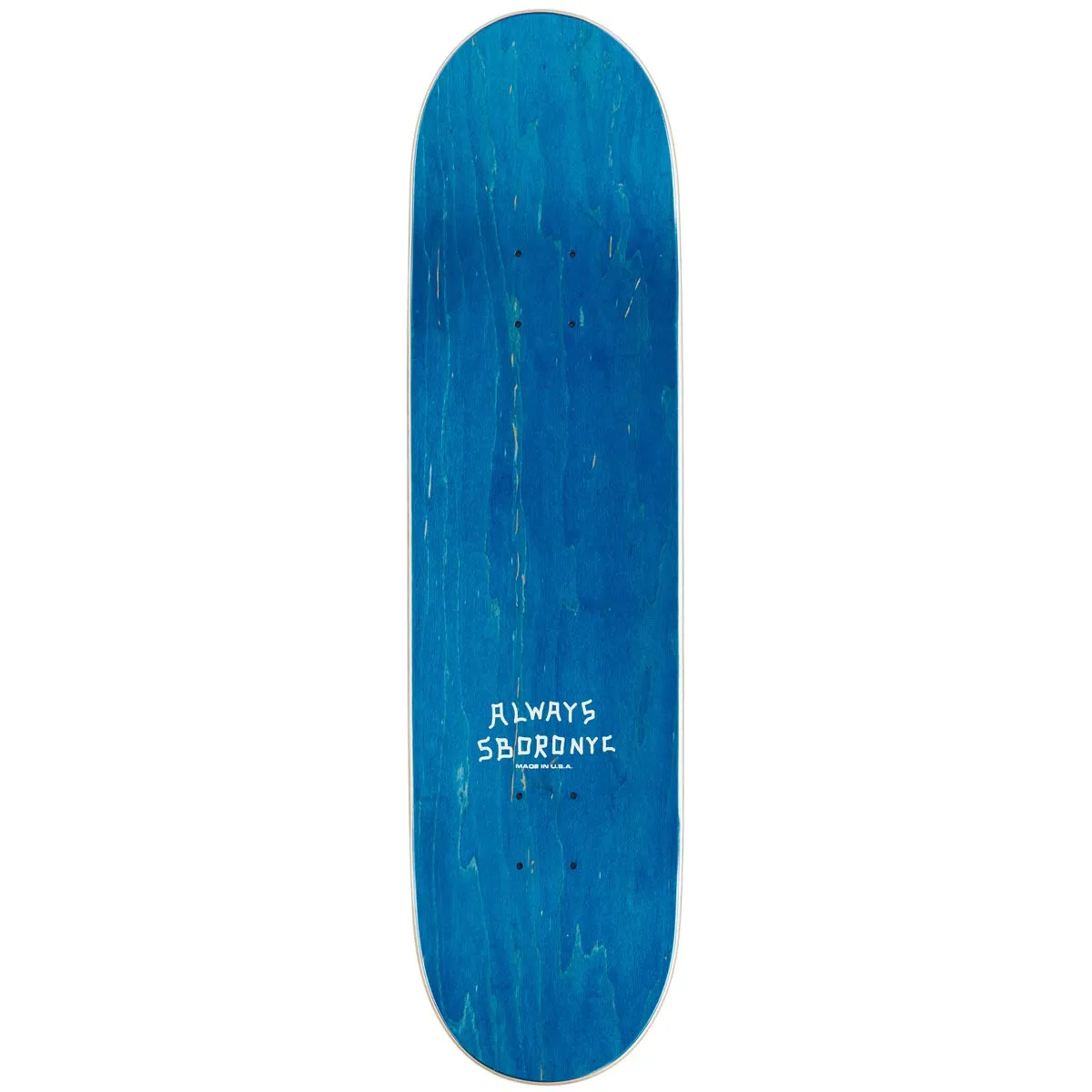 5Boro Always Run Skateboard Deck - Teal Blue Veneer - 8.25"