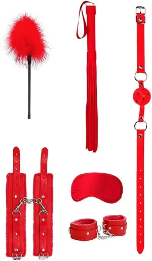 6-Piece Beginner Bondage Kit Red