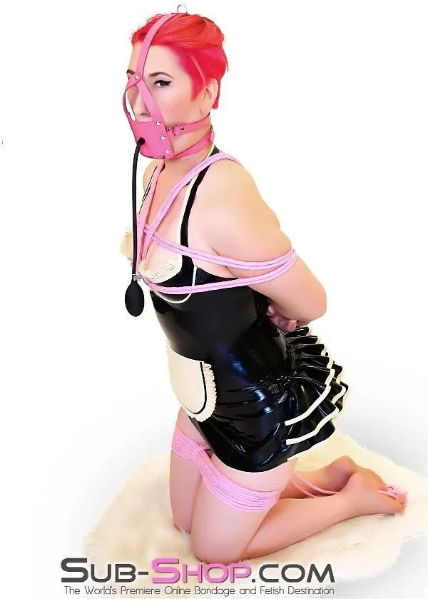 7043RC-SIS      Puur-fectly Sissy Pink Soft Cotton Braided Bondage Rope. 32 Ft.