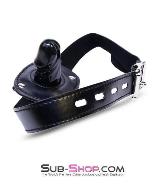 7048RC-SIS      Locking Kinky Mistress Rubber Pretty Sissy Boi Penis Gag