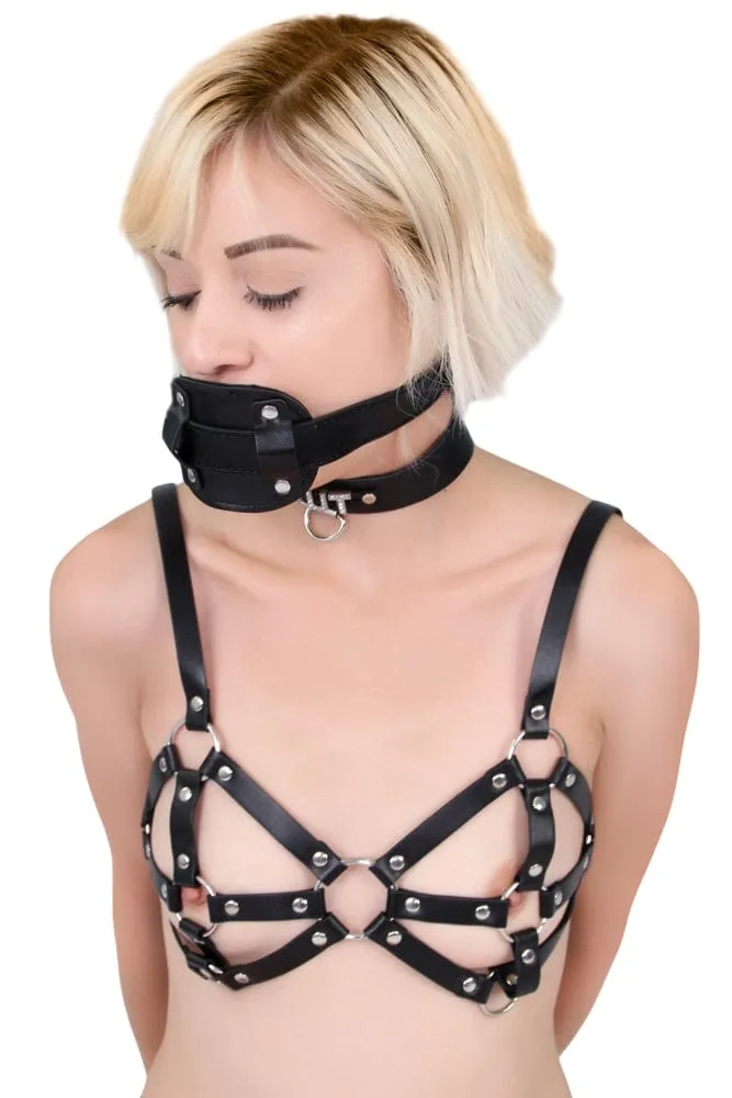 7049RC-SIS      Deep Throat 4 Long Locking Rubber Sissy Slave BDSM Mistress for Hire Penis Gag