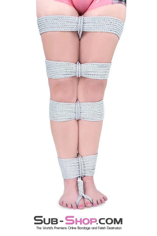 7813RS      Silver Linings Silky Braided Silver Bondage Rope - MEGA Deal