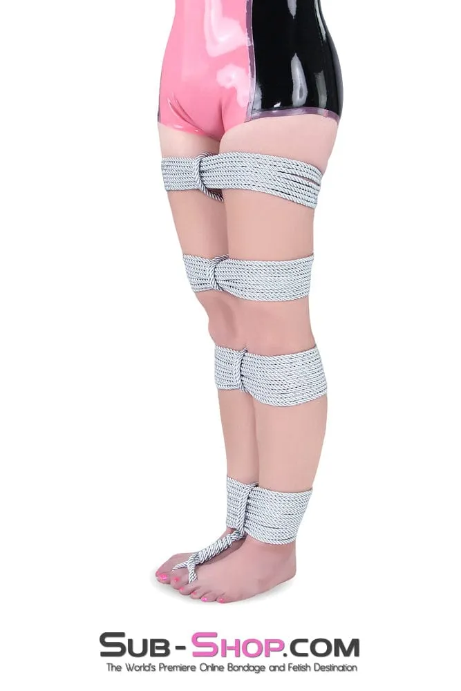 7813RS      Silver Linings Silky Braided Silver Bondage Rope - MEGA Deal