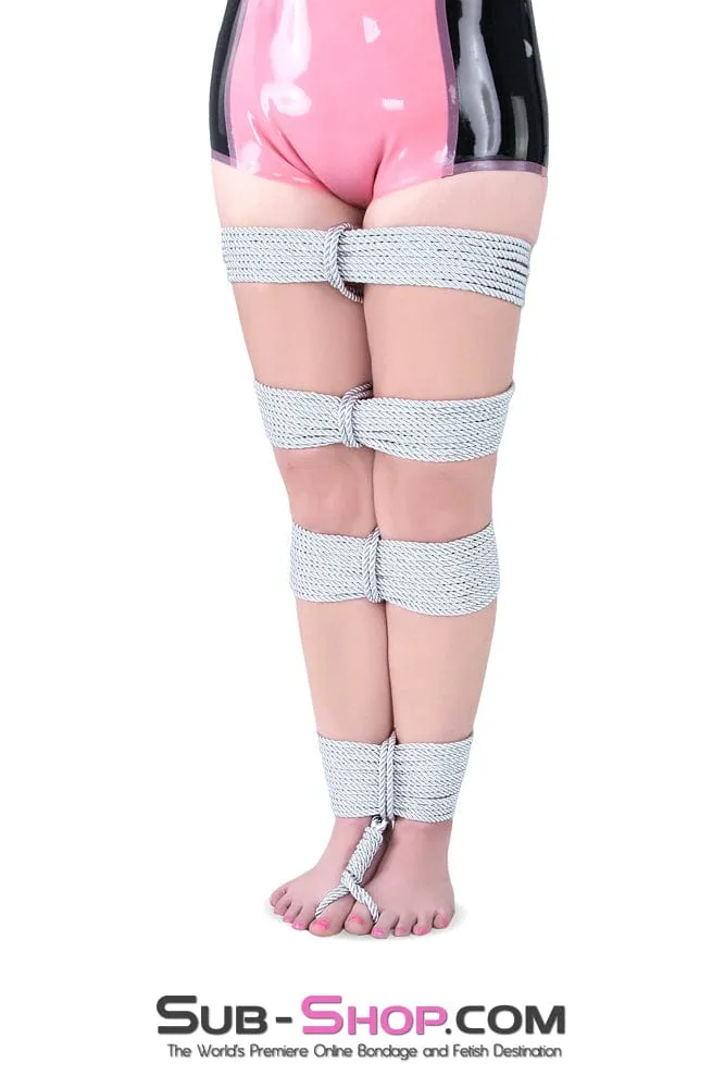 7813RS      Silver Linings Silky Braided Silver Bondage Rope - MEGA Deal