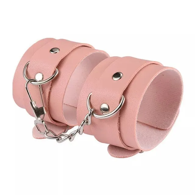 7945DL      Captured Damsel Pink 8 Pc Bondage Fantasy Kit