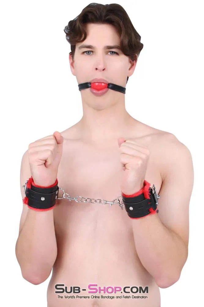 8998DL      Bondage Basics Red Rubber Classic Ball Gag - SPECIAL OFFER!