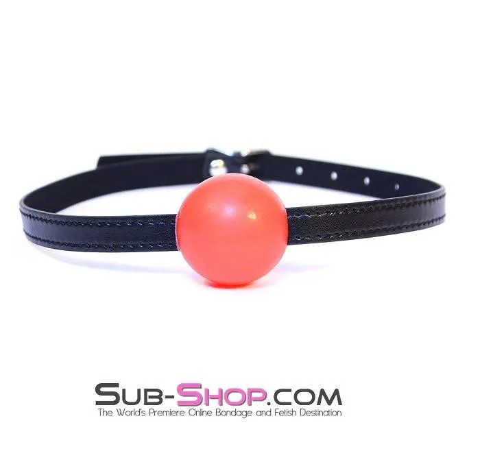 8998DL      Bondage Basics Red Rubber Classic Ball Gag - SPECIAL OFFER!