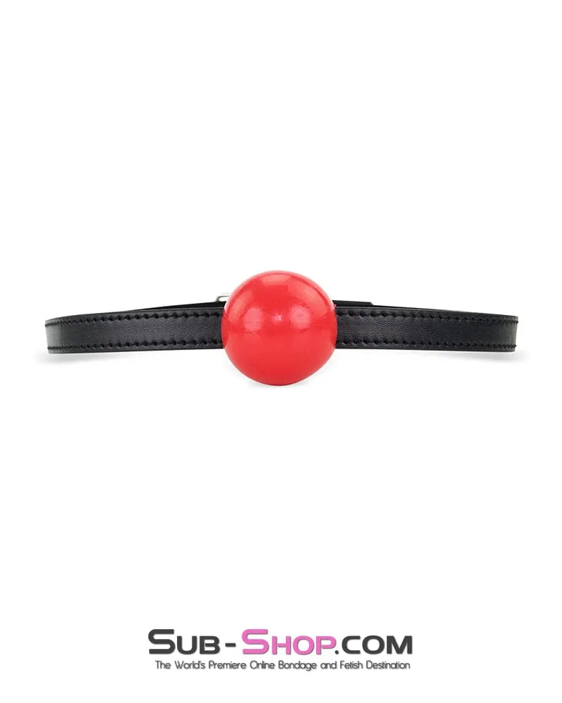 8998DL      Bondage Basics Red Rubber Classic Ball Gag - SPECIAL OFFER!