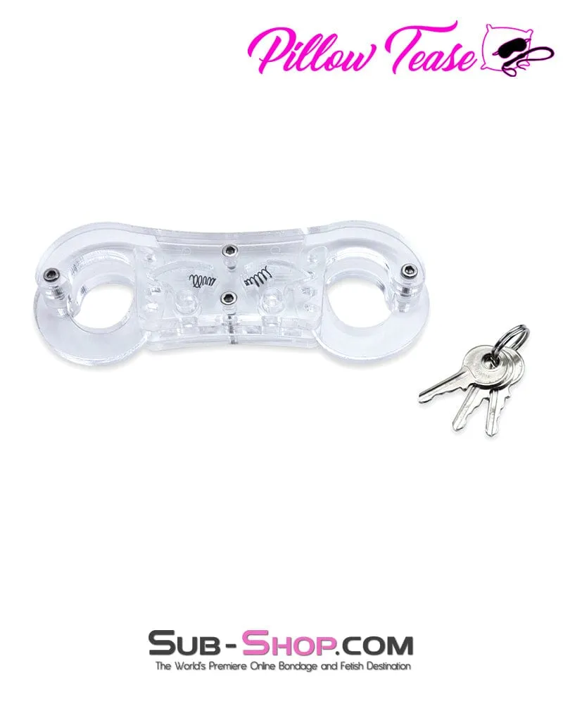9931AE      Clear Locking Thumb Cuffs