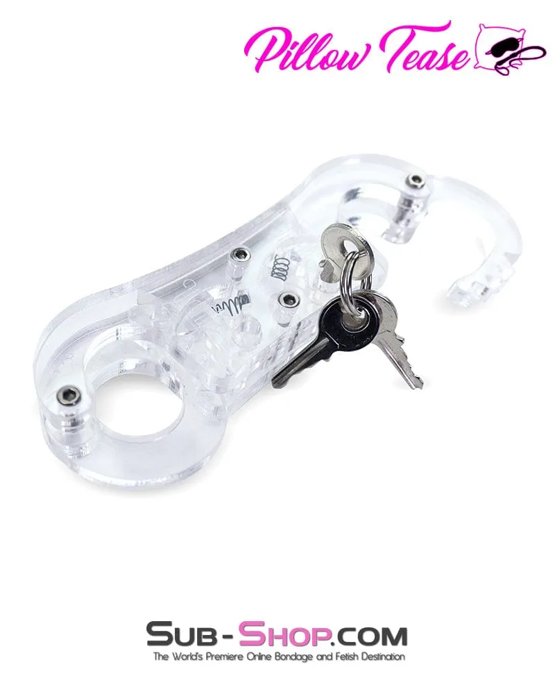 9931AE      Clear Locking Thumb Cuffs