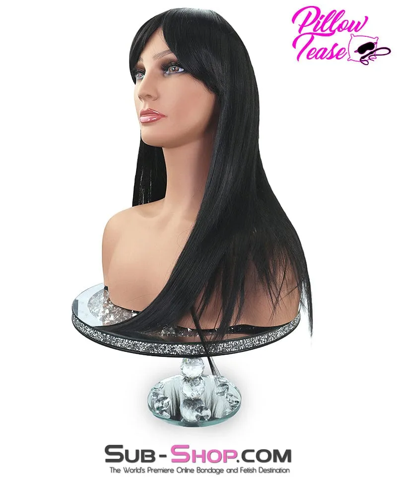 9959AE      21 Long Straight Black Roleplay Sex Wig