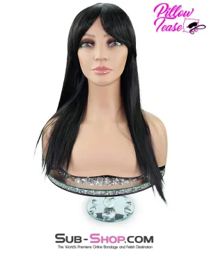 9959AE      21 Long Straight Black Roleplay Sex Wig