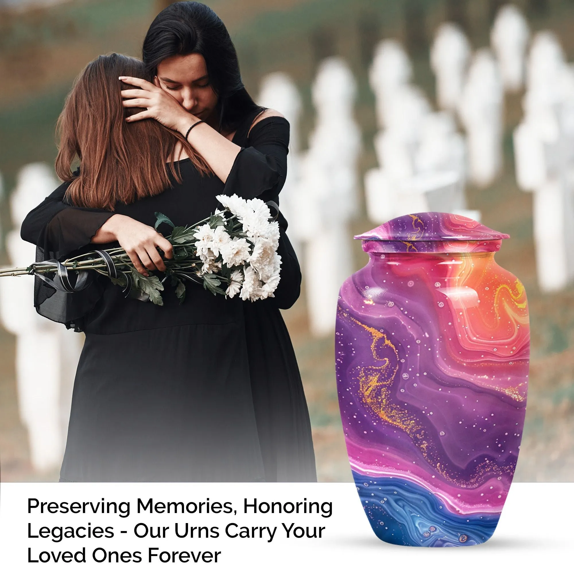 Abstract Urn Solace: Unique and Aesthetic Cremation Solution
