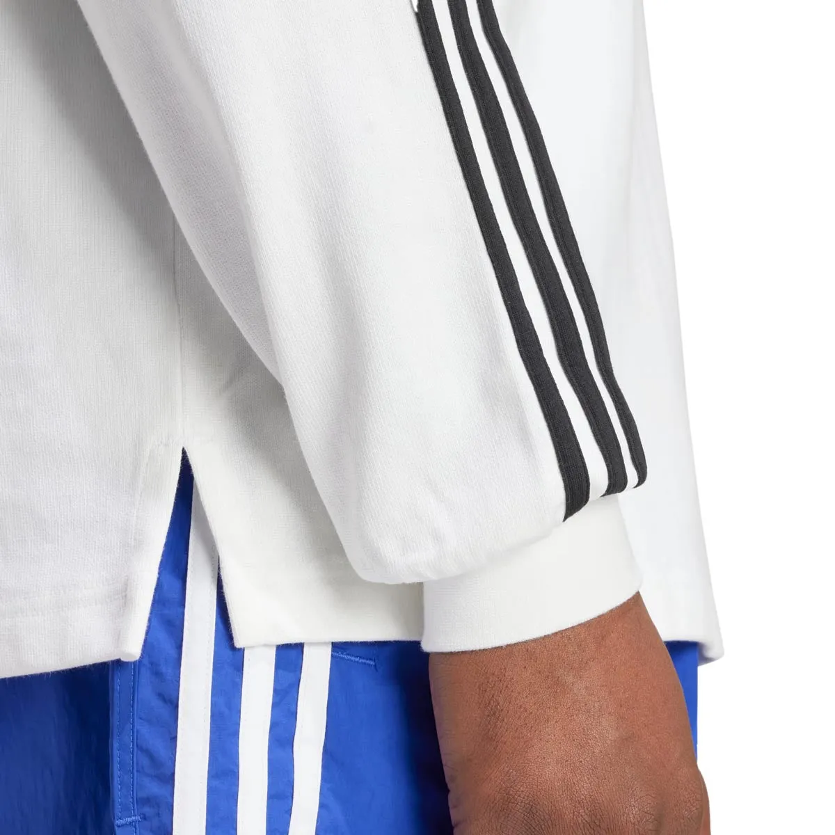 Adidas Adicolor Long Sleeve Rugby Polo Shirt - White