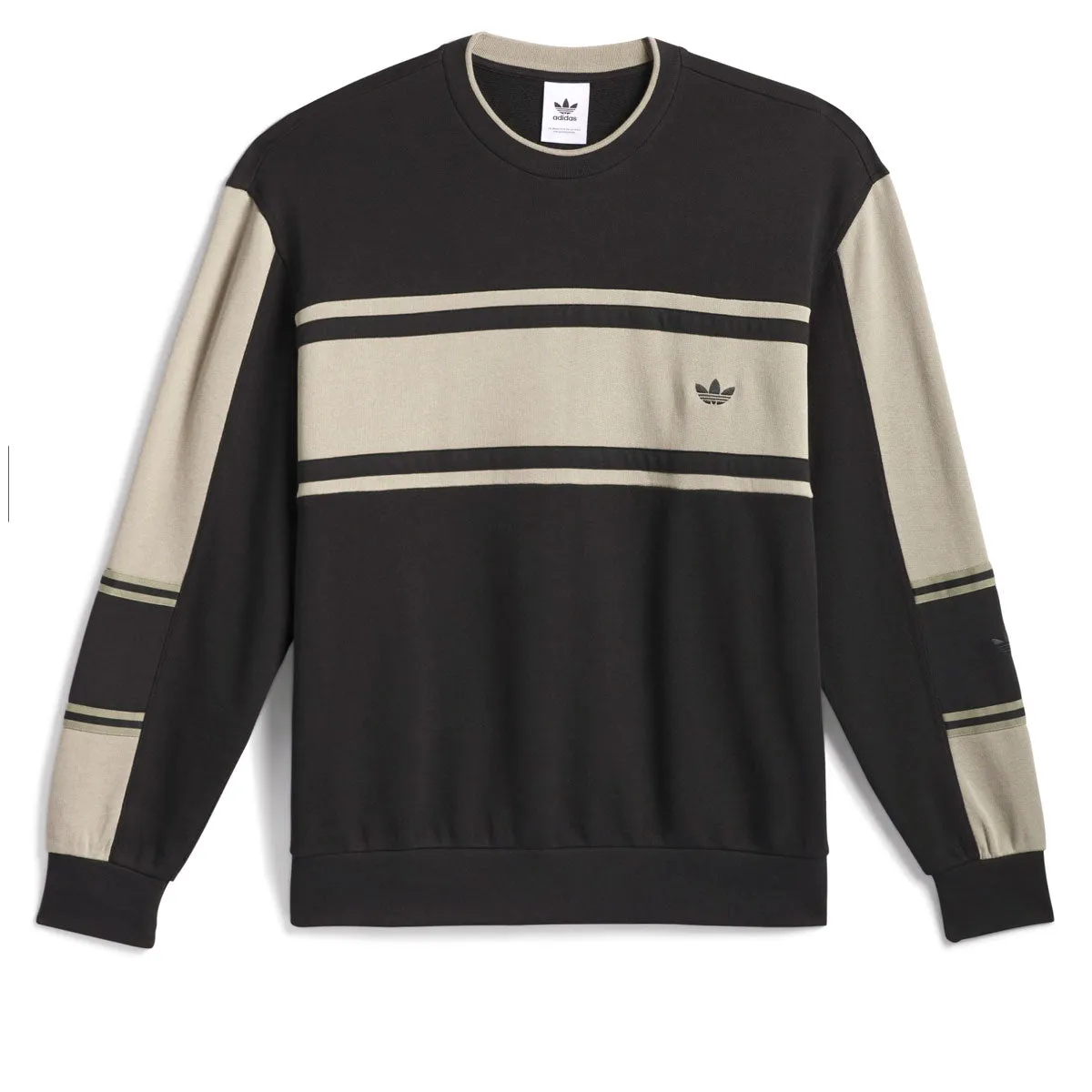 Adidas Skate Crew Sweatshirt - Black/Beige