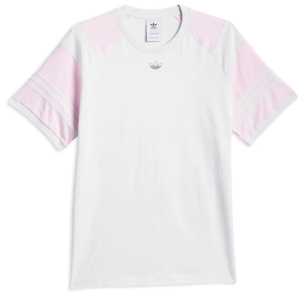 Adidas Tyshawn T-Shirt - Crystal White/Pink