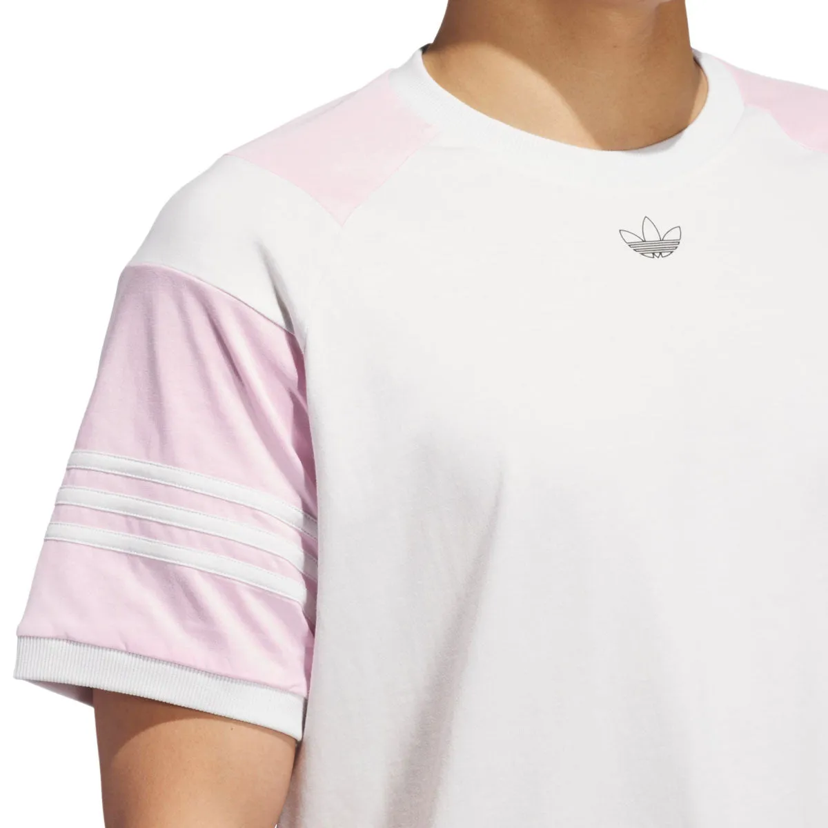 Adidas Tyshawn T-Shirt - Crystal White/Pink
