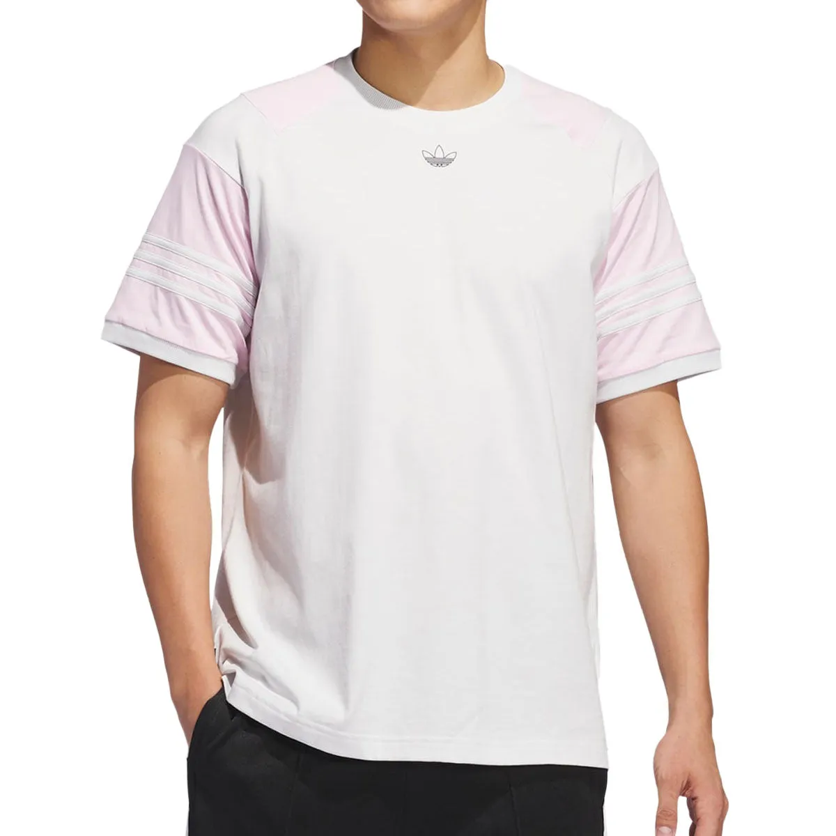 Adidas Tyshawn T-Shirt - Crystal White/Pink