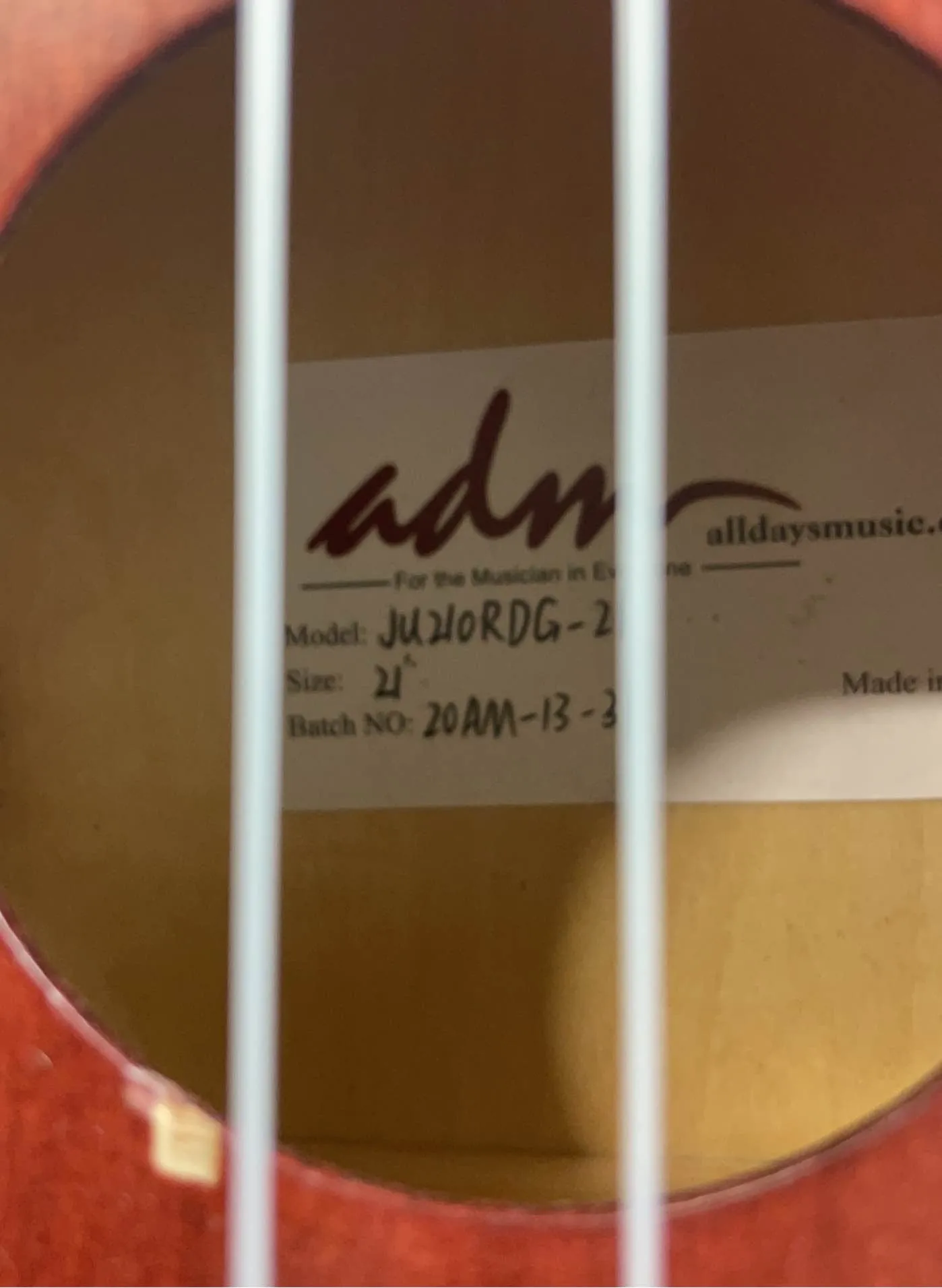ADM All Day Music 4 String Guitar