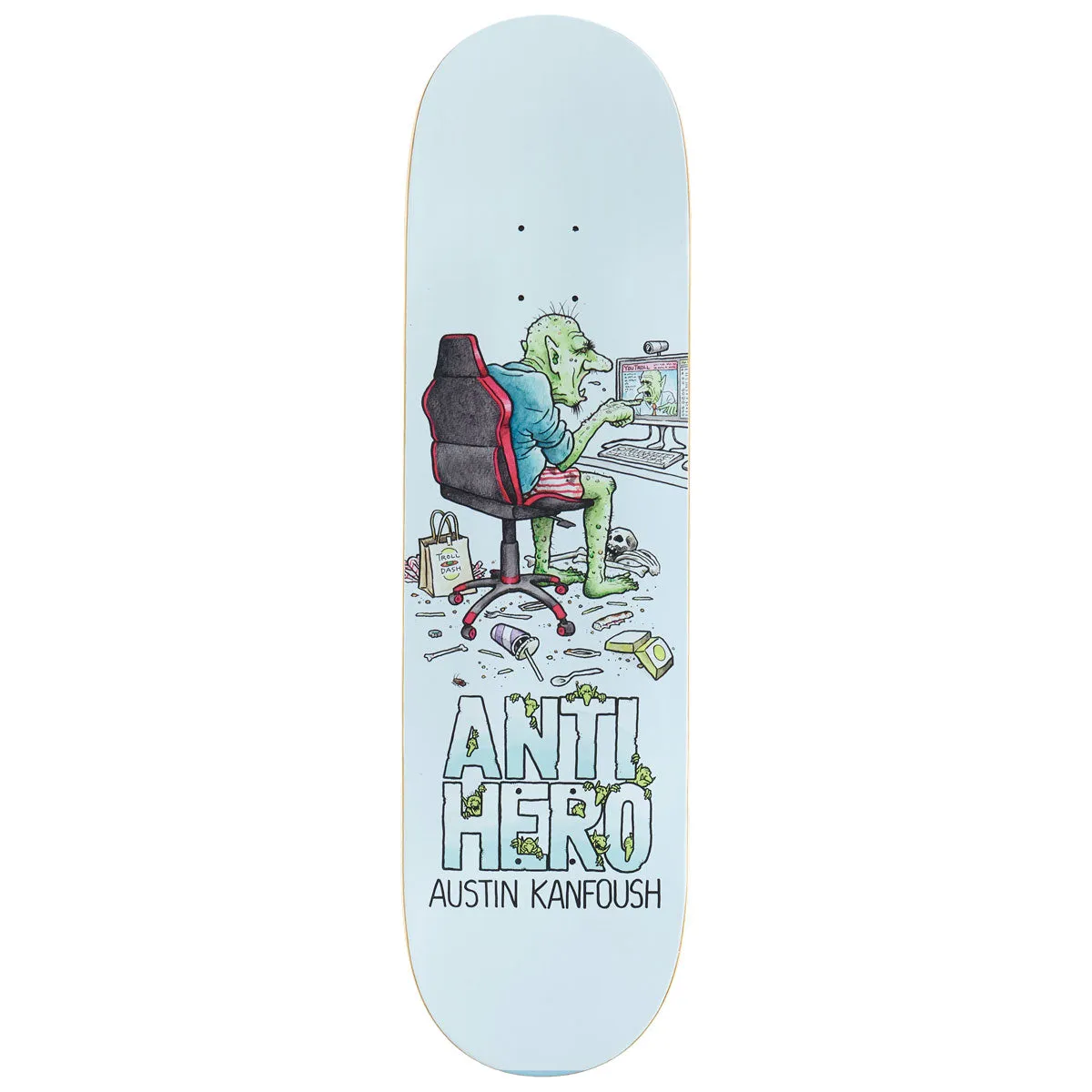 Anti-Hero Kanfoush Trolls Skateboard Deck - 8.62"