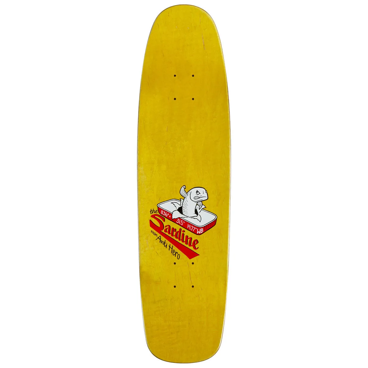 Anti-Hero The Sardine Skateboard Deck - 8.36"