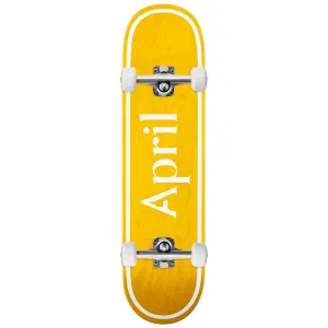 April OG Logo Skateboard Complete - Yellow - 8.38"
