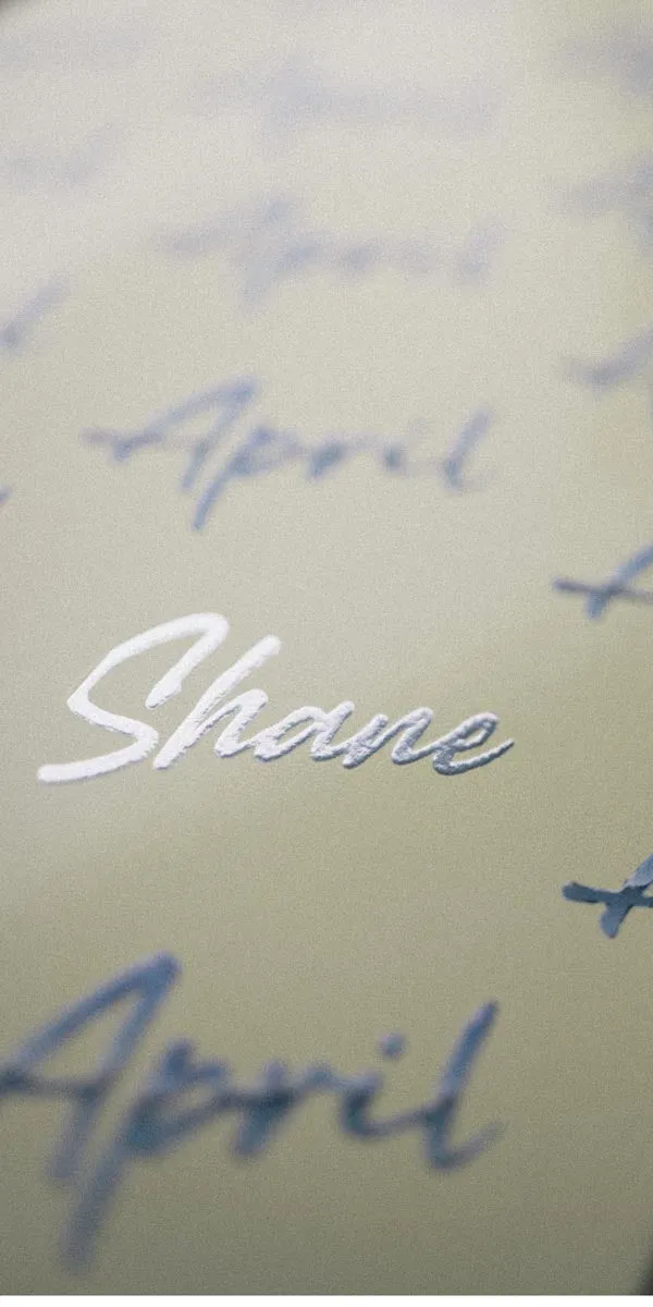 April Shane Script Logo Skateboard Complete - Yellow - 8.50"