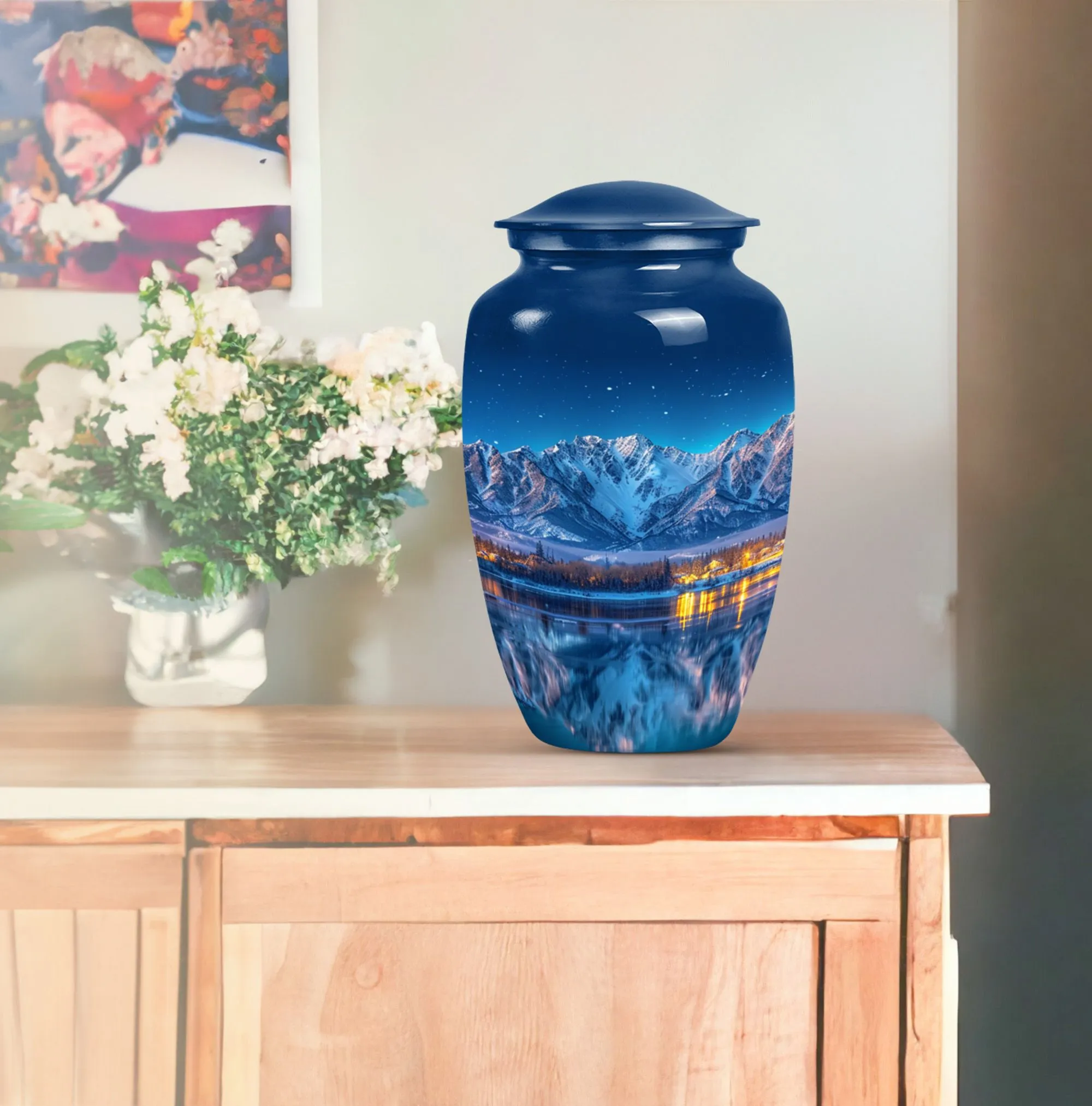 Aurora Borealis Memorial Urn: A Cherished Remembrance for Women