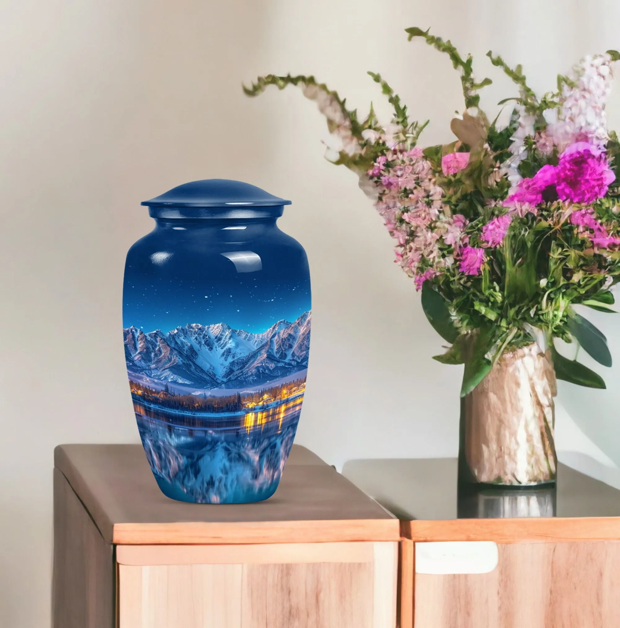 Aurora Borealis Memorial Urn: A Cherished Remembrance for Women