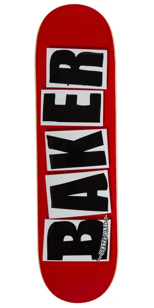 Baker Brand Logo Skateboard Deck - Black - 8.3875"