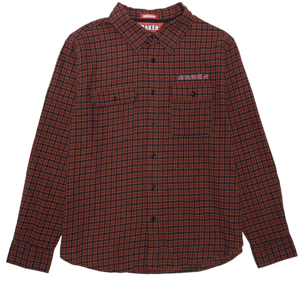Baker Flames Flannel Shirt - Red