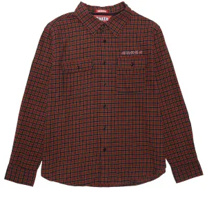 Baker Flames Flannel Shirt - Red