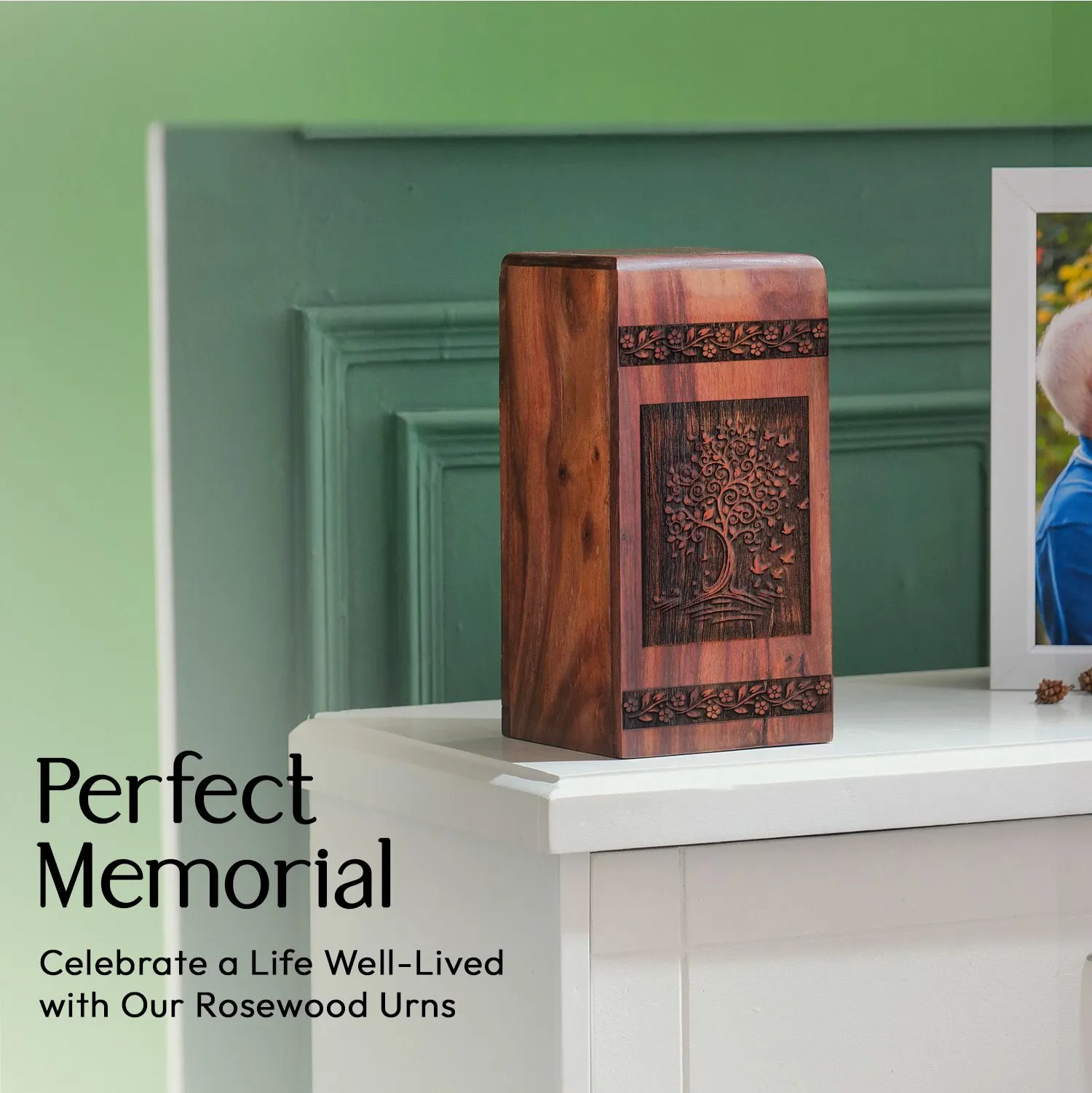 Biodegradable Tree Of Life Urn - Dignified Grandfather Urns For Ashes Adult