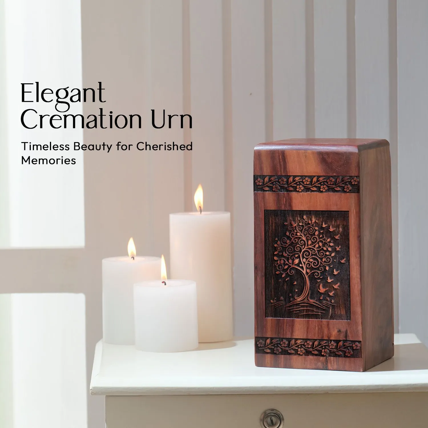 Biodegradable Tree Of Life Urn - Dignified Grandfather Urns For Ashes Adult