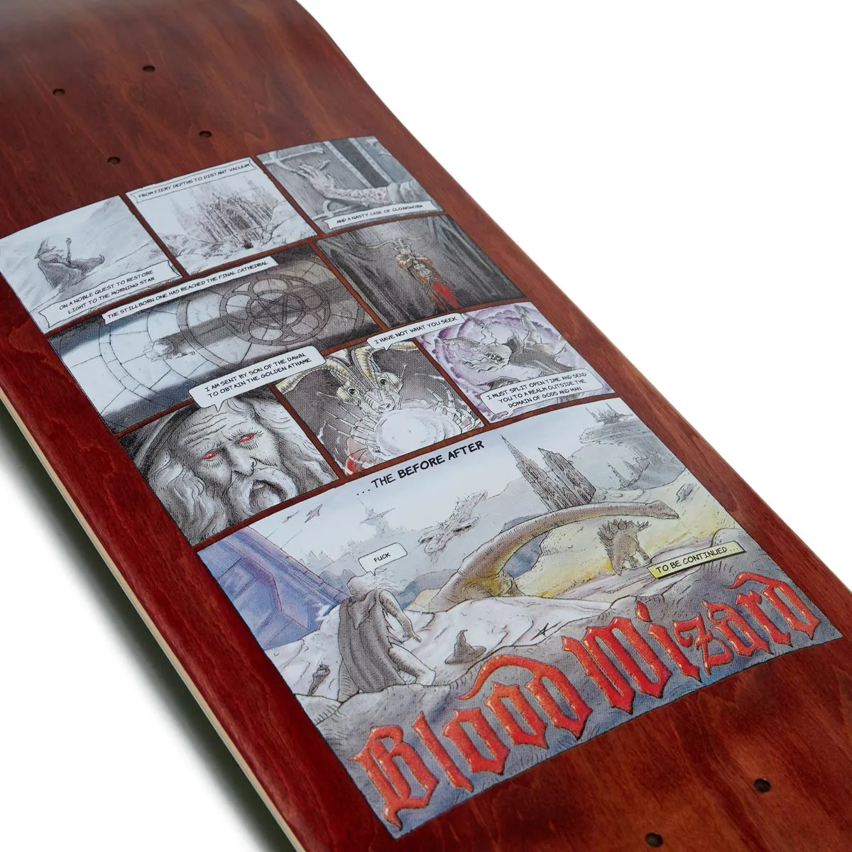 Blood Wizard Outer Realms Comic Skateboard Deck - 8.50"